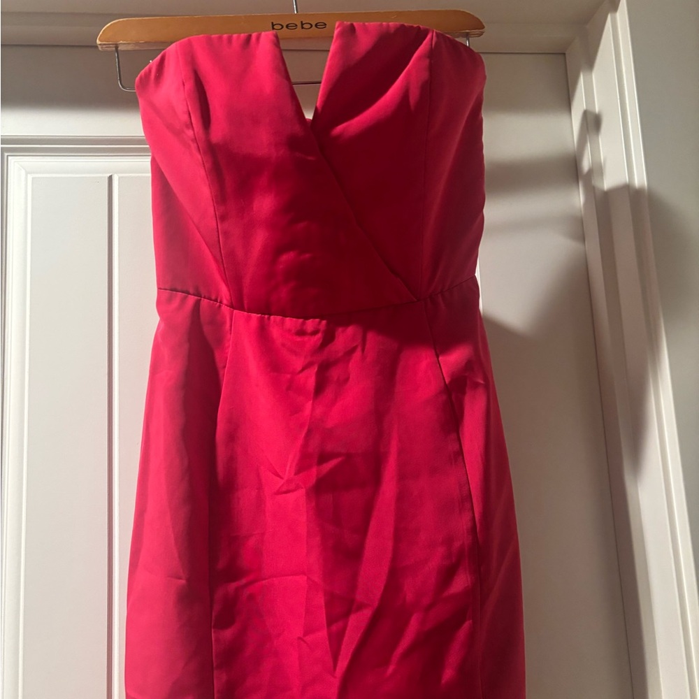 Naven Strapless Hot Pink Mini Dress| Size 4 - Picture 3 of 4